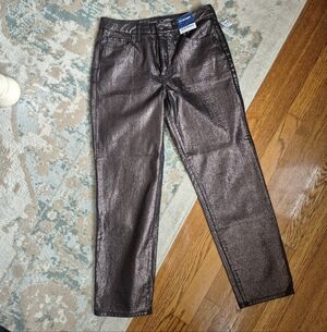 Metallic Brown Pants Old NAVY SZ 8